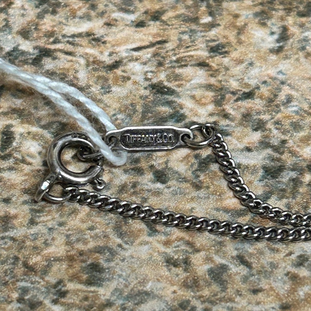 Vintage Signed Tiffany & Co. Manpower Sterling Silver Pendant Necklace - Picture 11 of 16